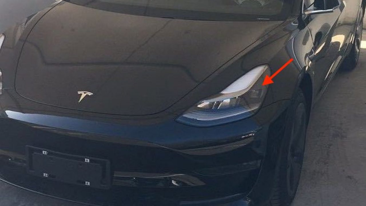 Wrap klik protektor New Tesla Model 3 headlights spotted in China-made unit with 'pre-refresh'  trim