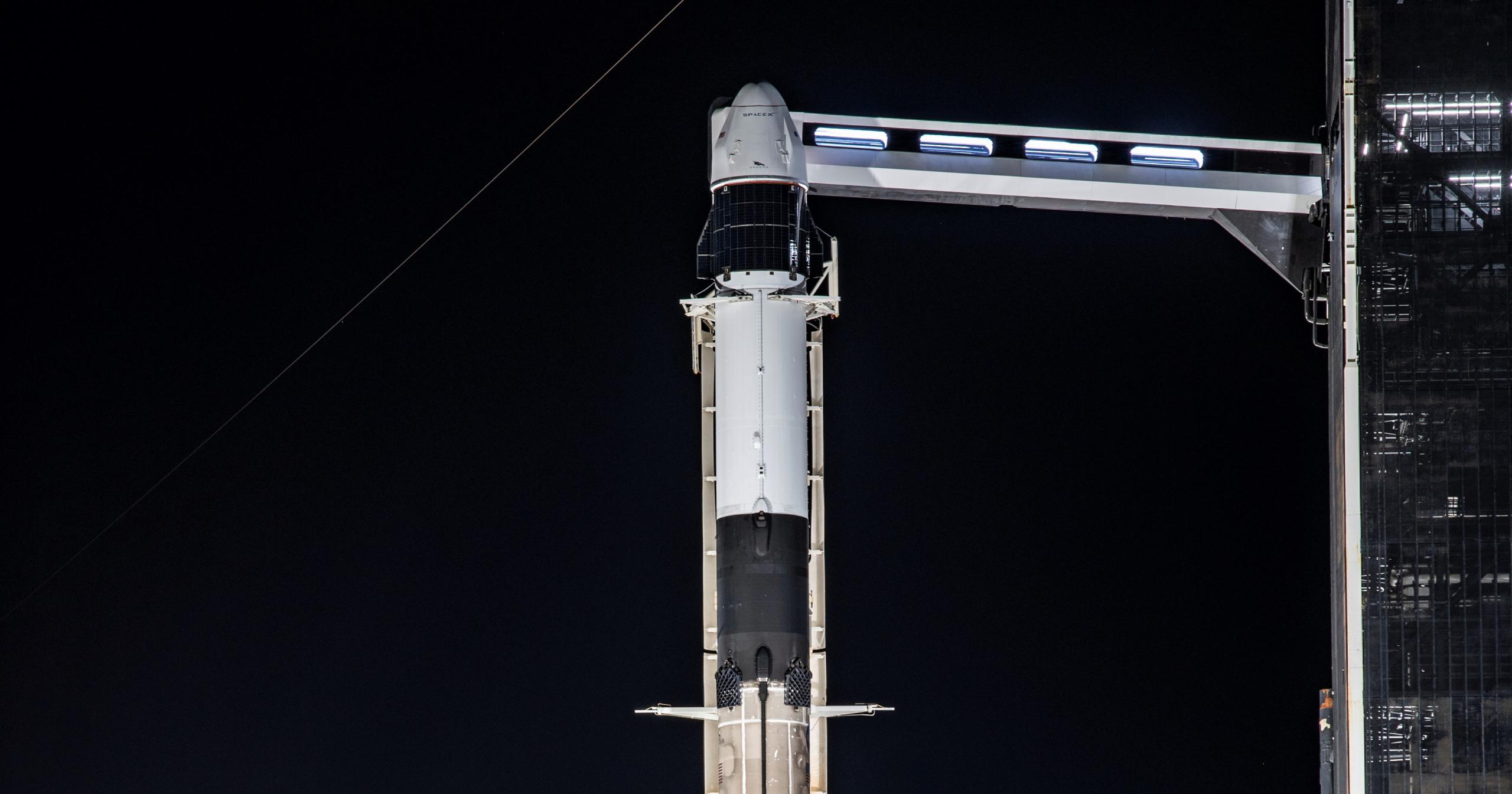 CRS-21 Cargo Dragon 2 Falcon 9 B1058 120220 (SpaceX) vertical 3 crop (c)