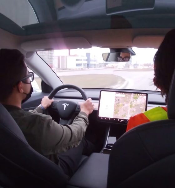 Tesla owner license test on Autopilot