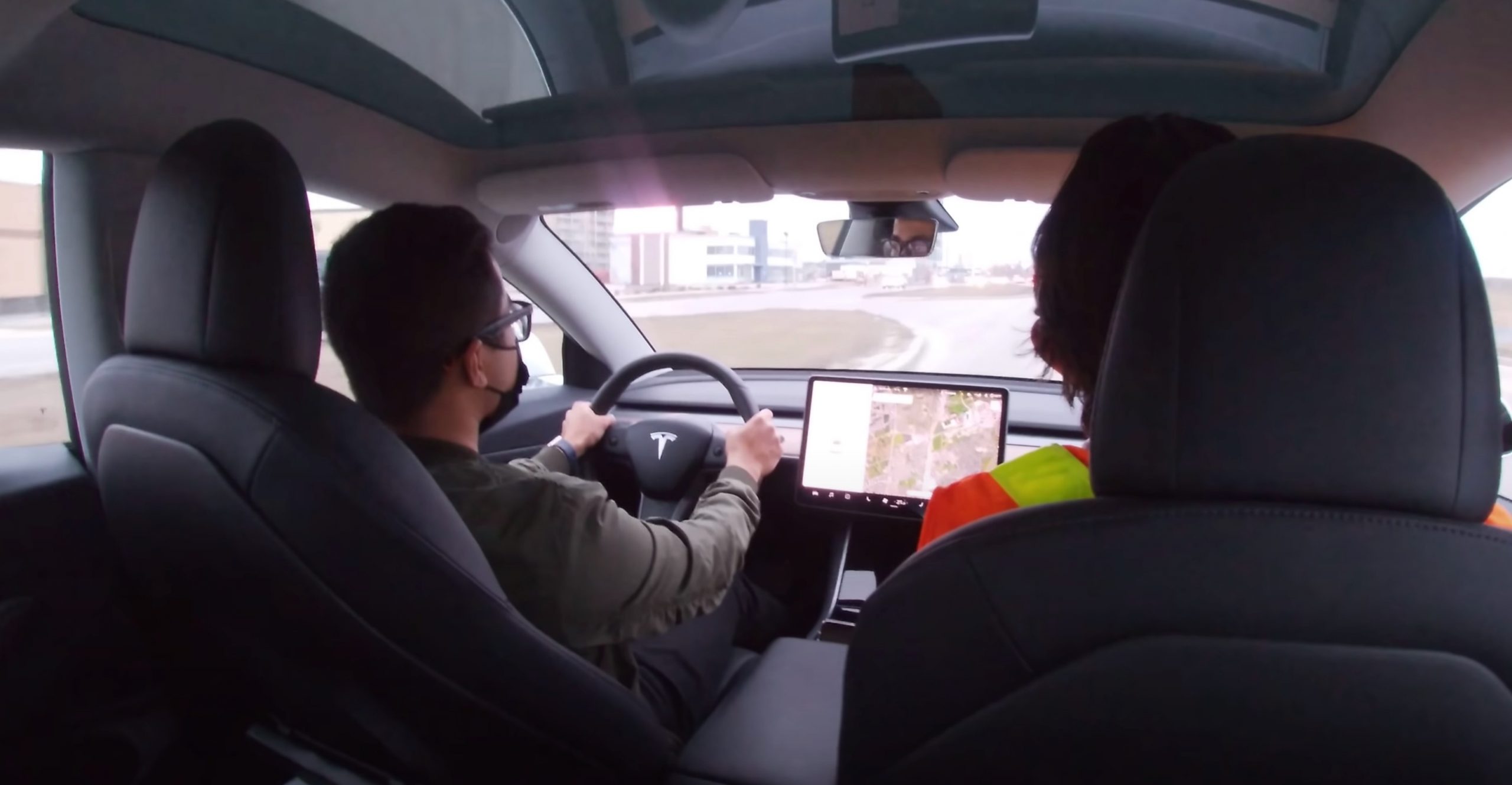 Tesla owner license test on Autopilot