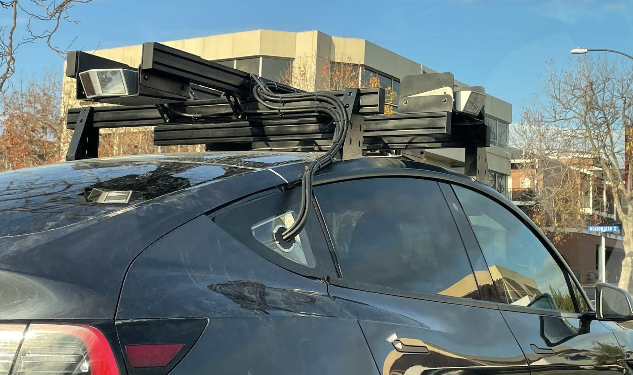 Tesla Model Y spotted with new sensors and equipment