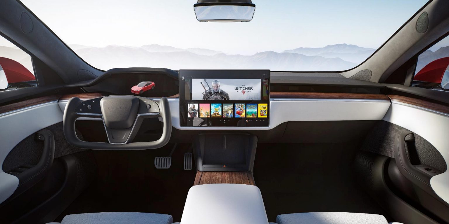 Tesla teases Model S Plaid with refreshed interior: New touchscreen