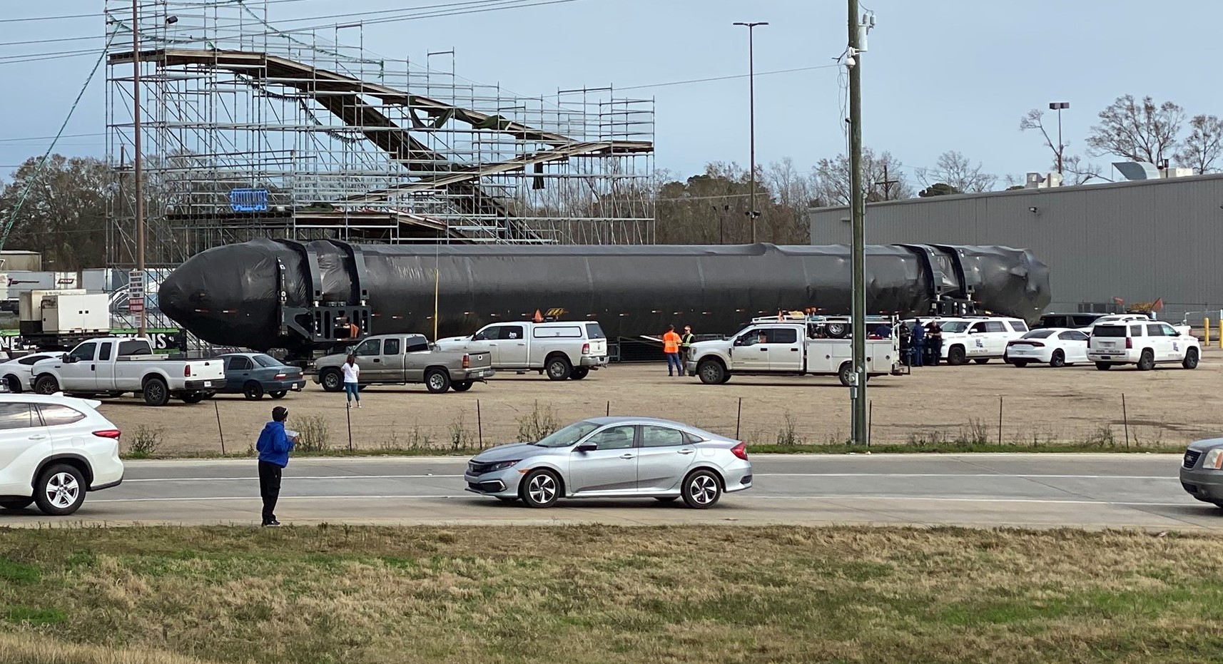 SpaceX starts Falcon Heavy booster deliveries for first launch in two years