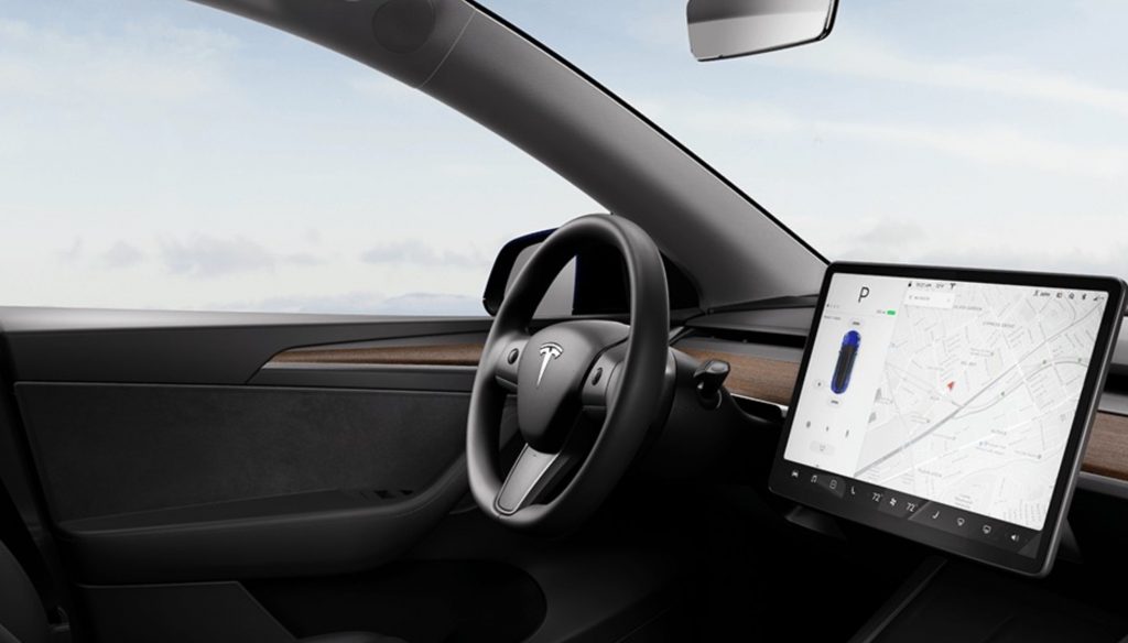 tesla model 3 interior door panel