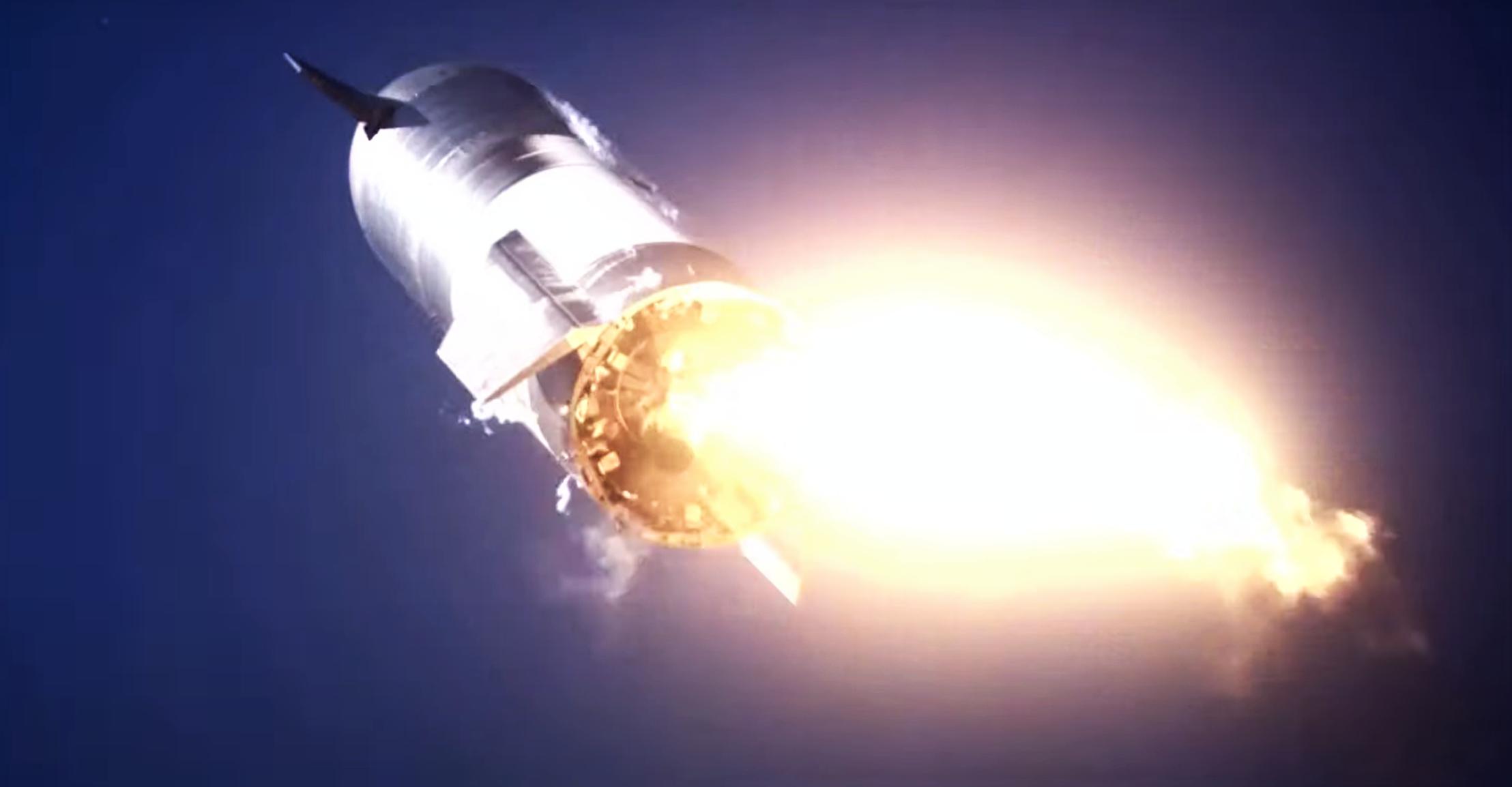 Starship SN9 launch (SpaceX) landing attempt 4 crop (c)