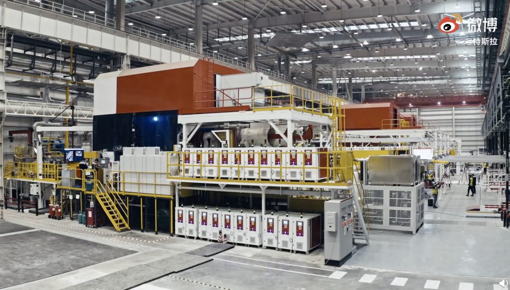 Tesla barely shares a look at Giga Shanghai’s Model Y production line in action