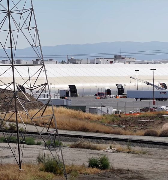 tesla fremont tent