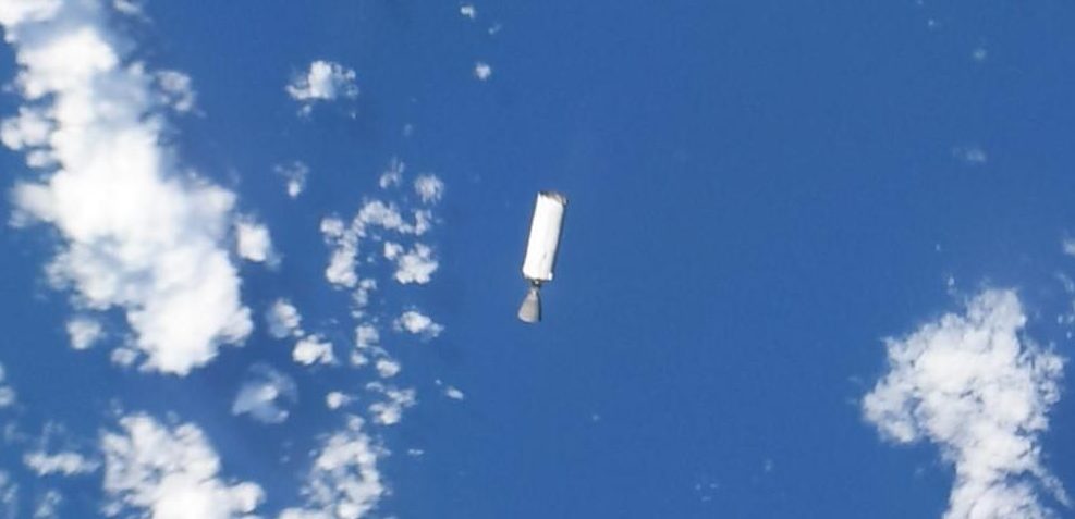 Crew-2 Crew Dragon C206 orbit ops 042421 (Thomas Pesquet – ESA) Falcon 9 S2 1 crop (c)