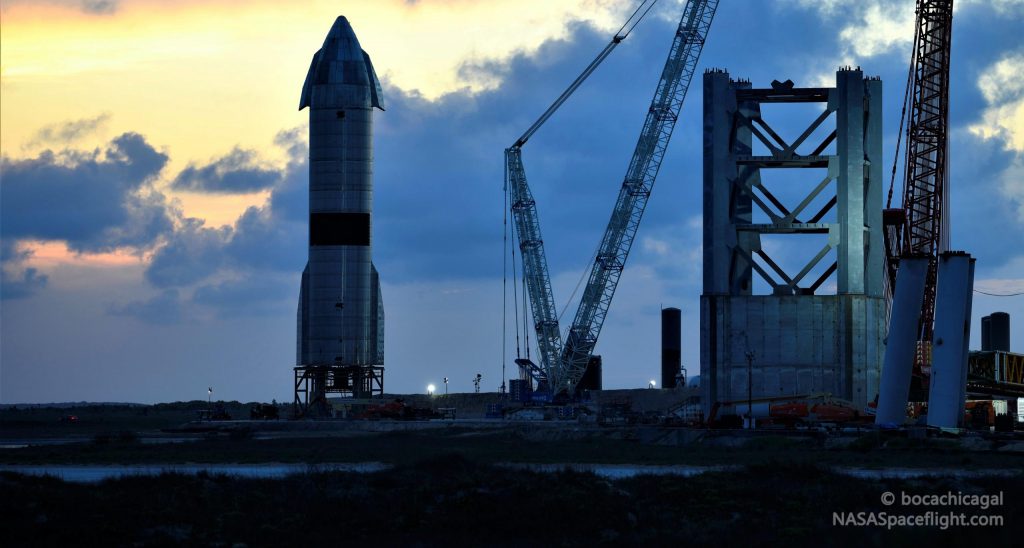 Nine days after becoming the first full-size prototype to survive a high-altitude launch and landing, SpaceX has installed Starship SN15 at the second