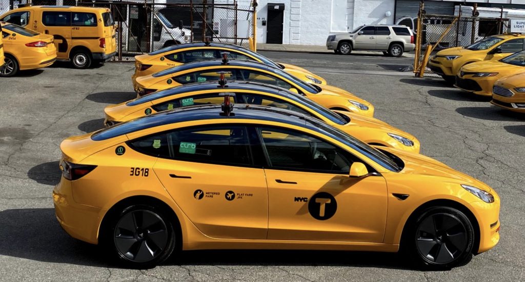 Tesla model clearance 3 nyc taxi