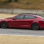 Tesla Model S Plaid track testing at Laguna Seca Raceway (May 14 2021, Credit: The Kilowatts)