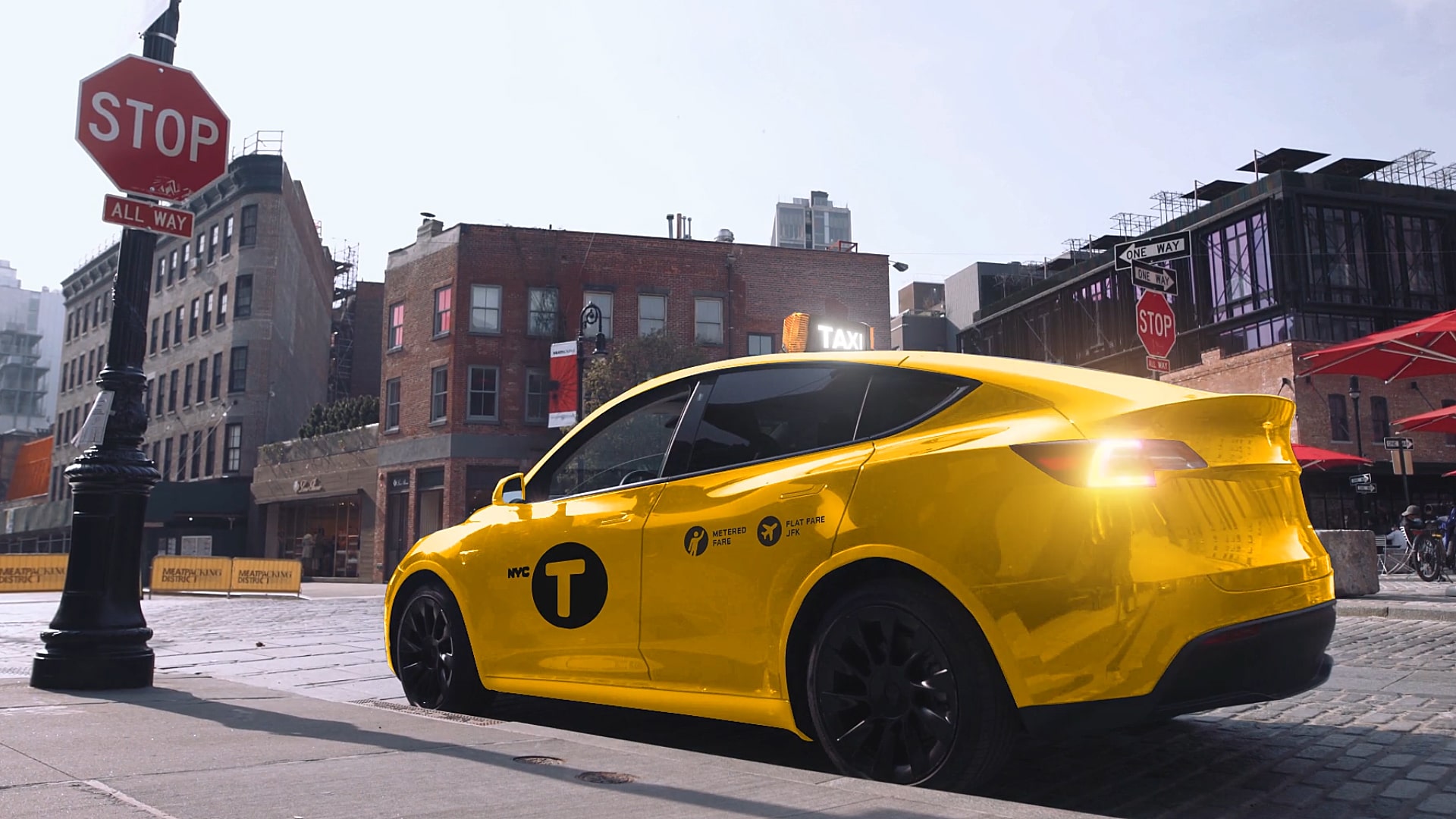 Tesla Model Y taxi fleet coming to NYC yellow cab industry thanks