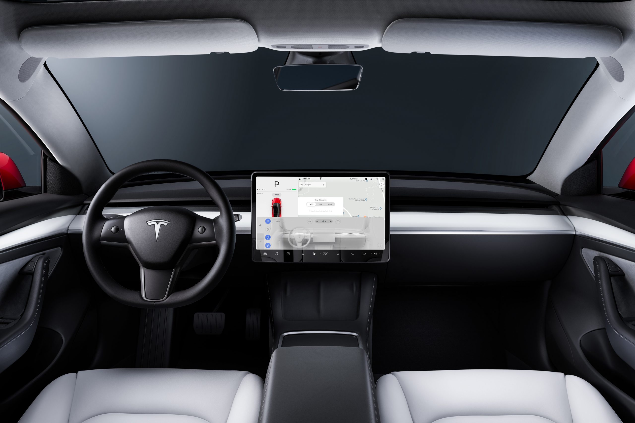 tesla model 3 interior