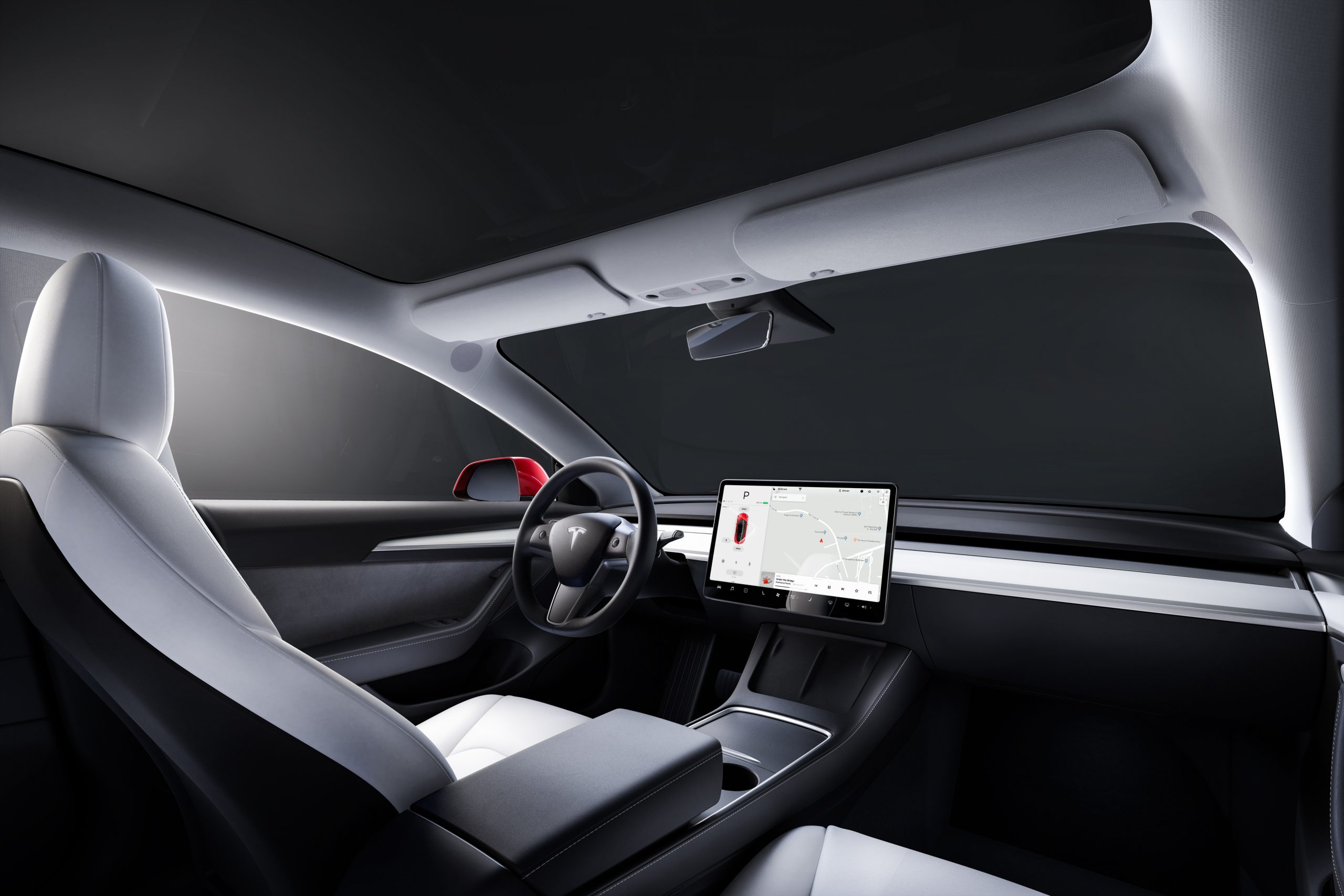 tesla model 3 interior