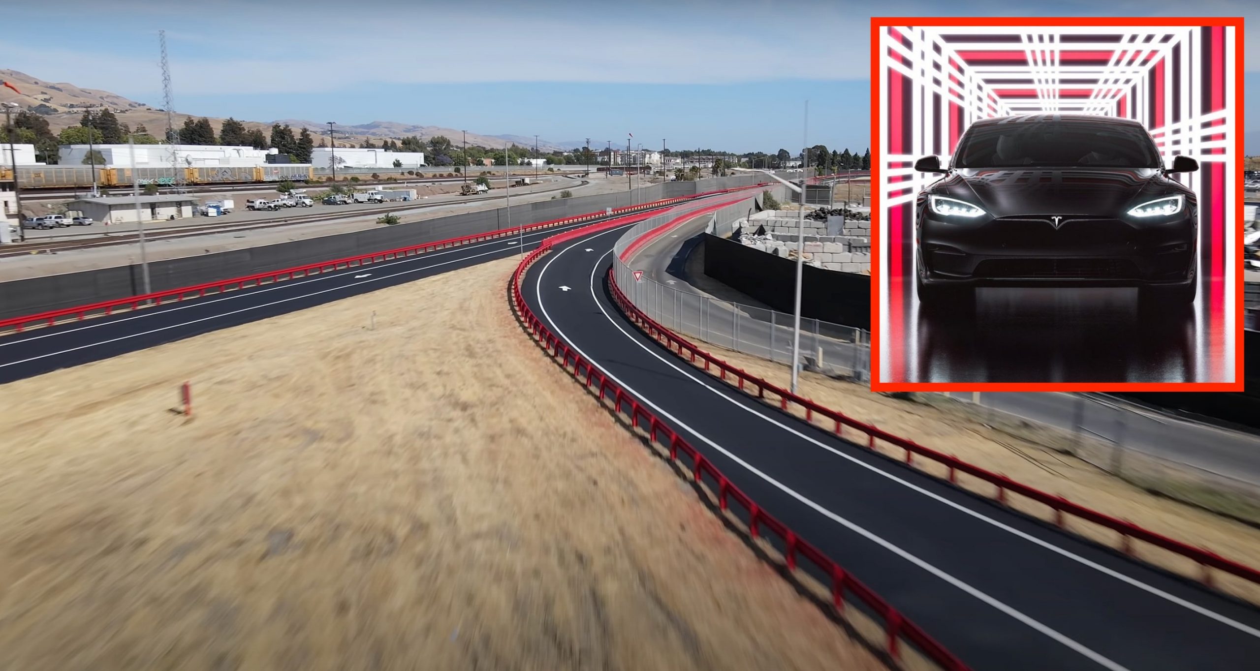 Tesla Fremont Factory test track gets redone in time for Model S