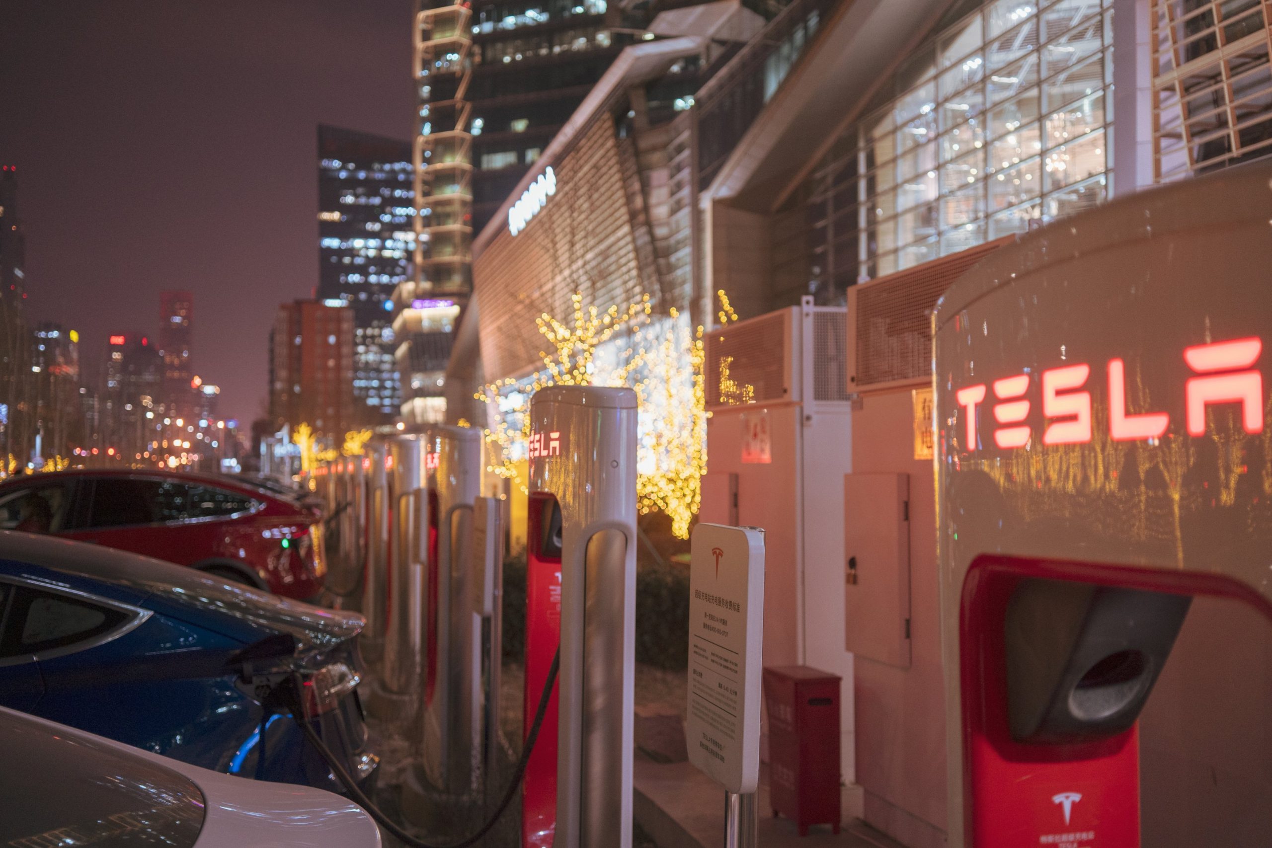 tesla superchargers china