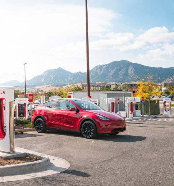 tesla supercharging
