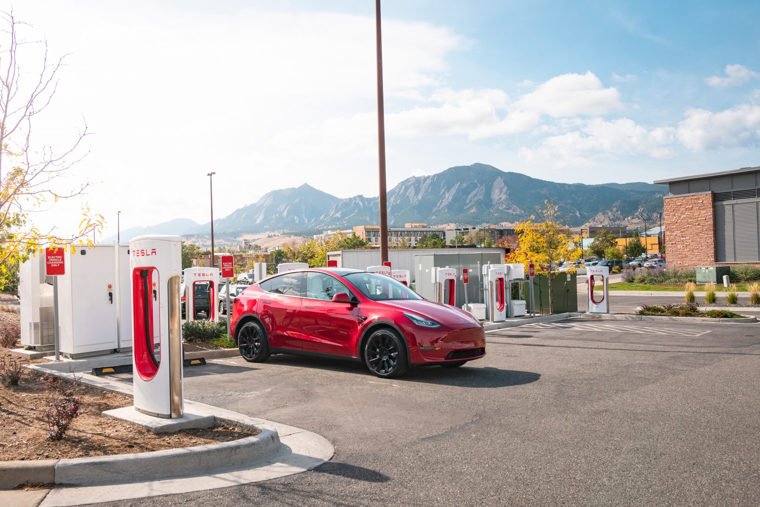 tesla supercharging