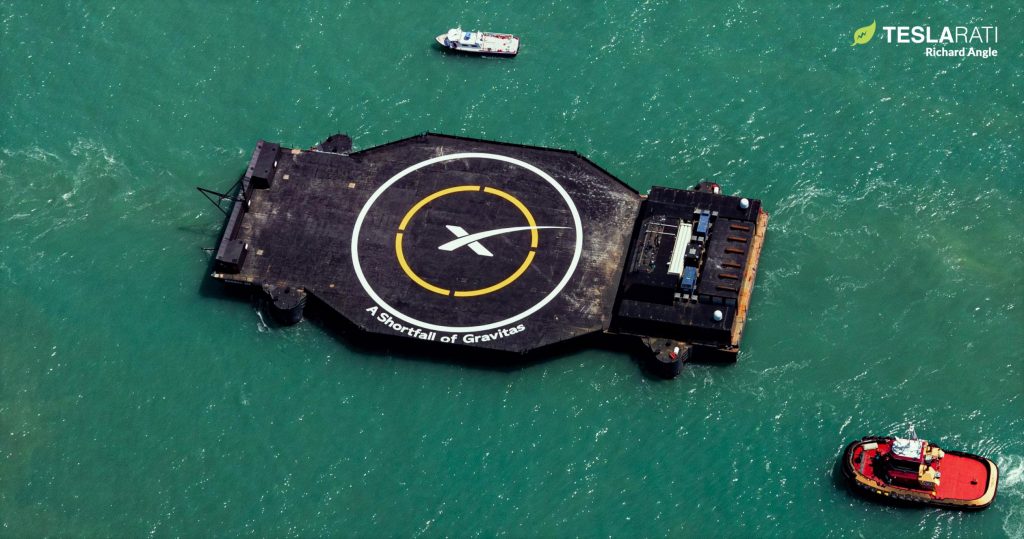 photo of SpaceX drone ship heads to sea for record-breaking Starlink launch image