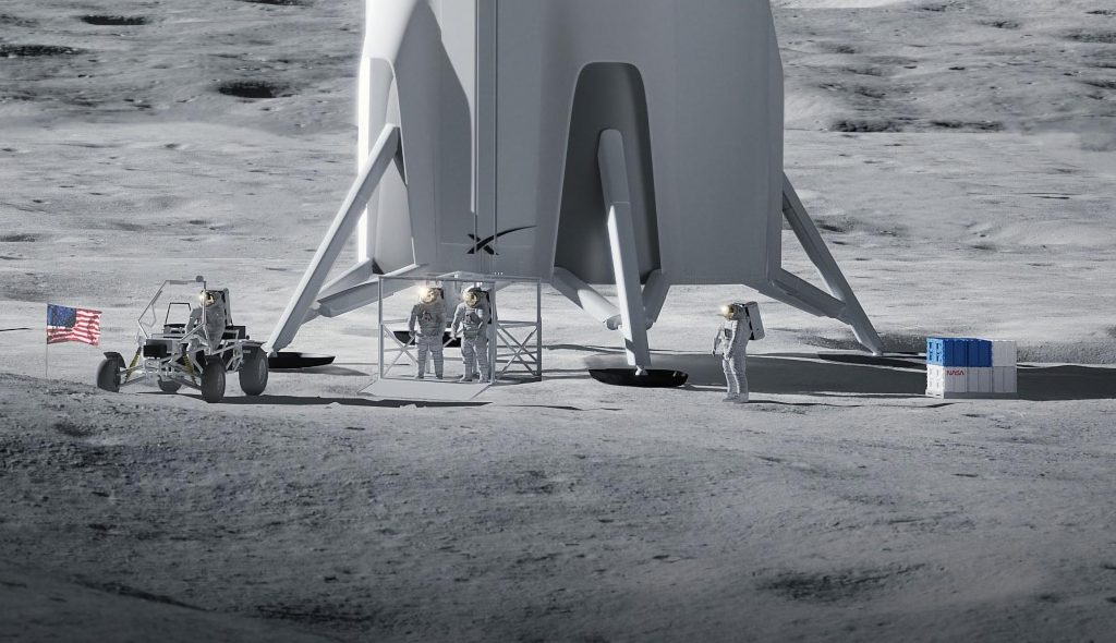 يقول Elon Musk إن SpaceX يمكن أن تصنع أزياء فضائية جديدة على القمر لناسا