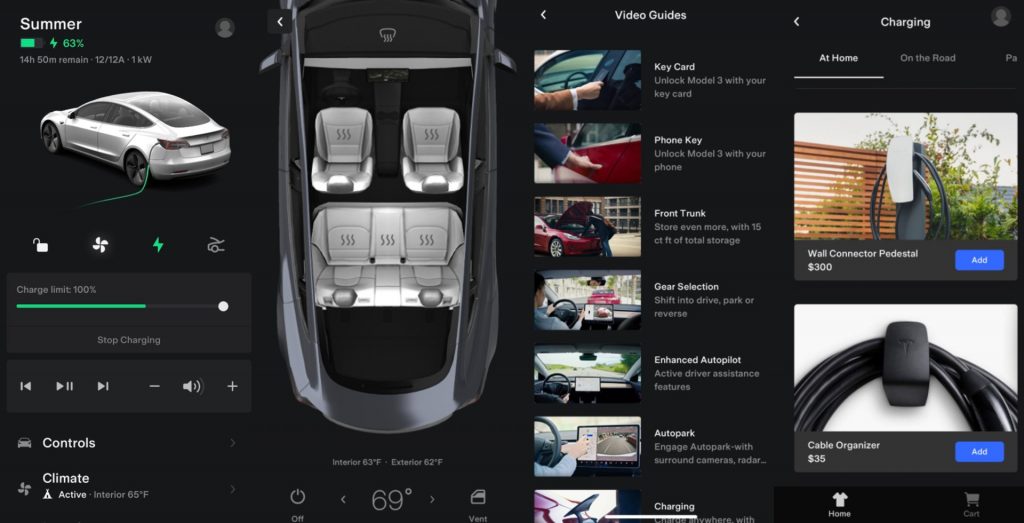 Tesla App gets updated with new UI, fresh features, and direct access to shop