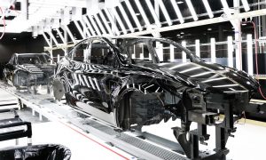 tesla model y production