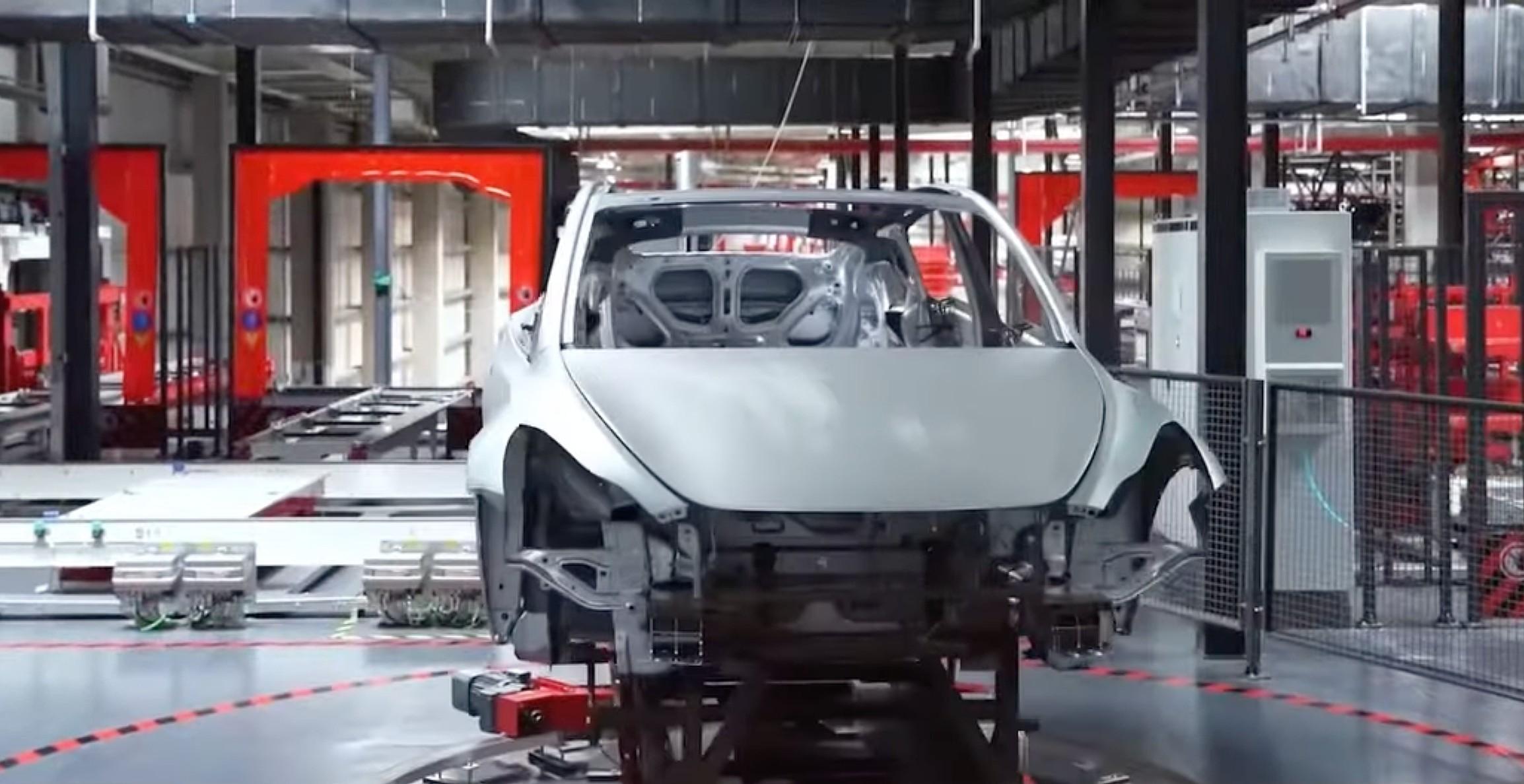 Tesla shares rare look inside Giga Shanghai’s automated paint shop