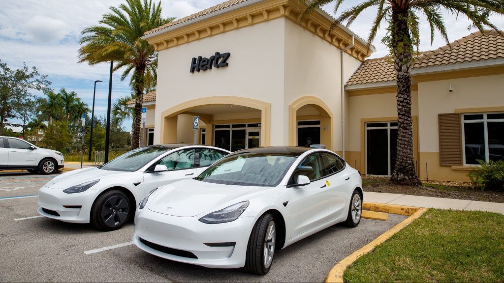 photo of Hertz says it is ‘actively receiving’ Tesla Model 3 rental cars across the country image