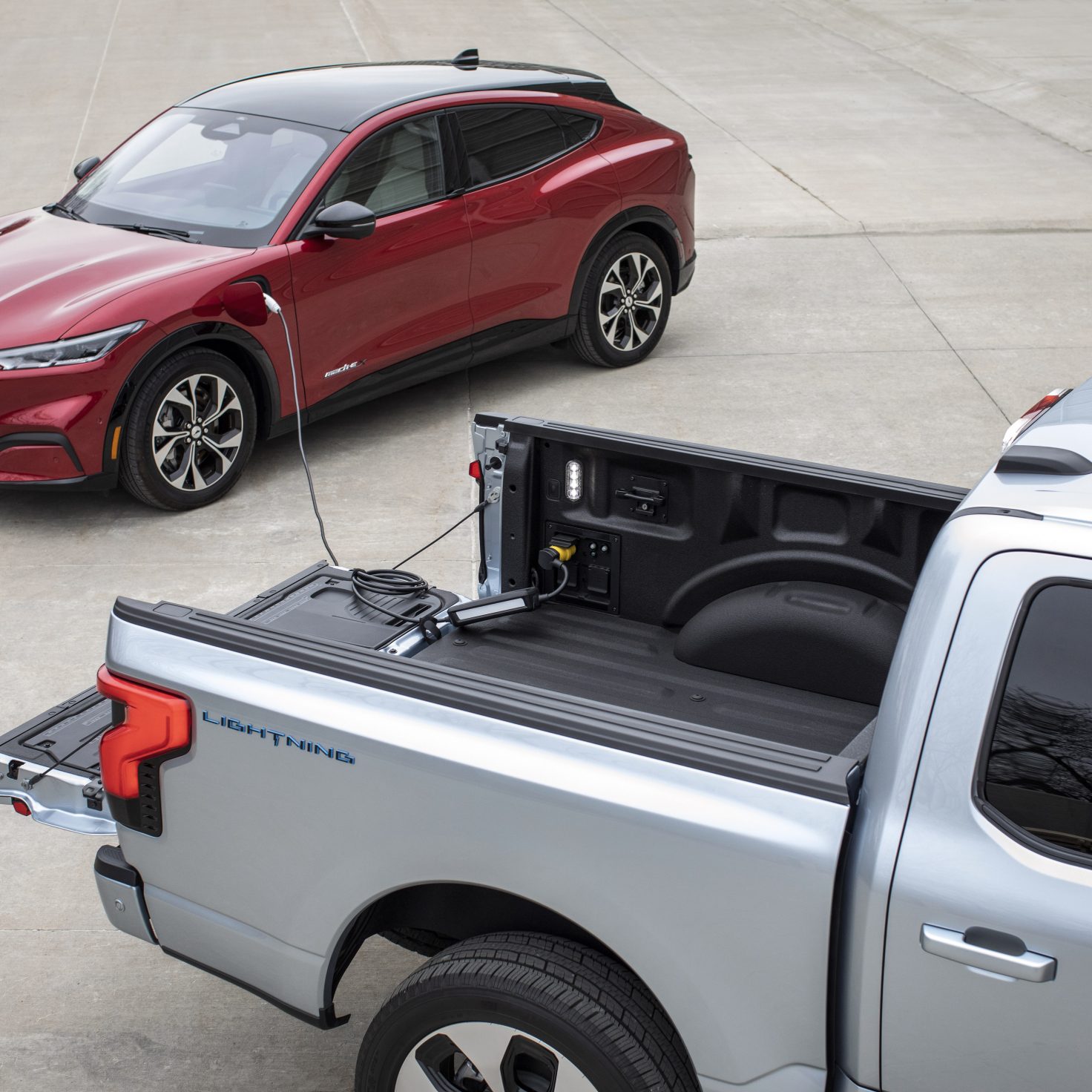 Ford shows its awesome VehicletoVehicle Charging with F150 Lightning