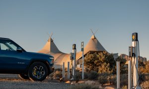 rivian under canvas partnership charging