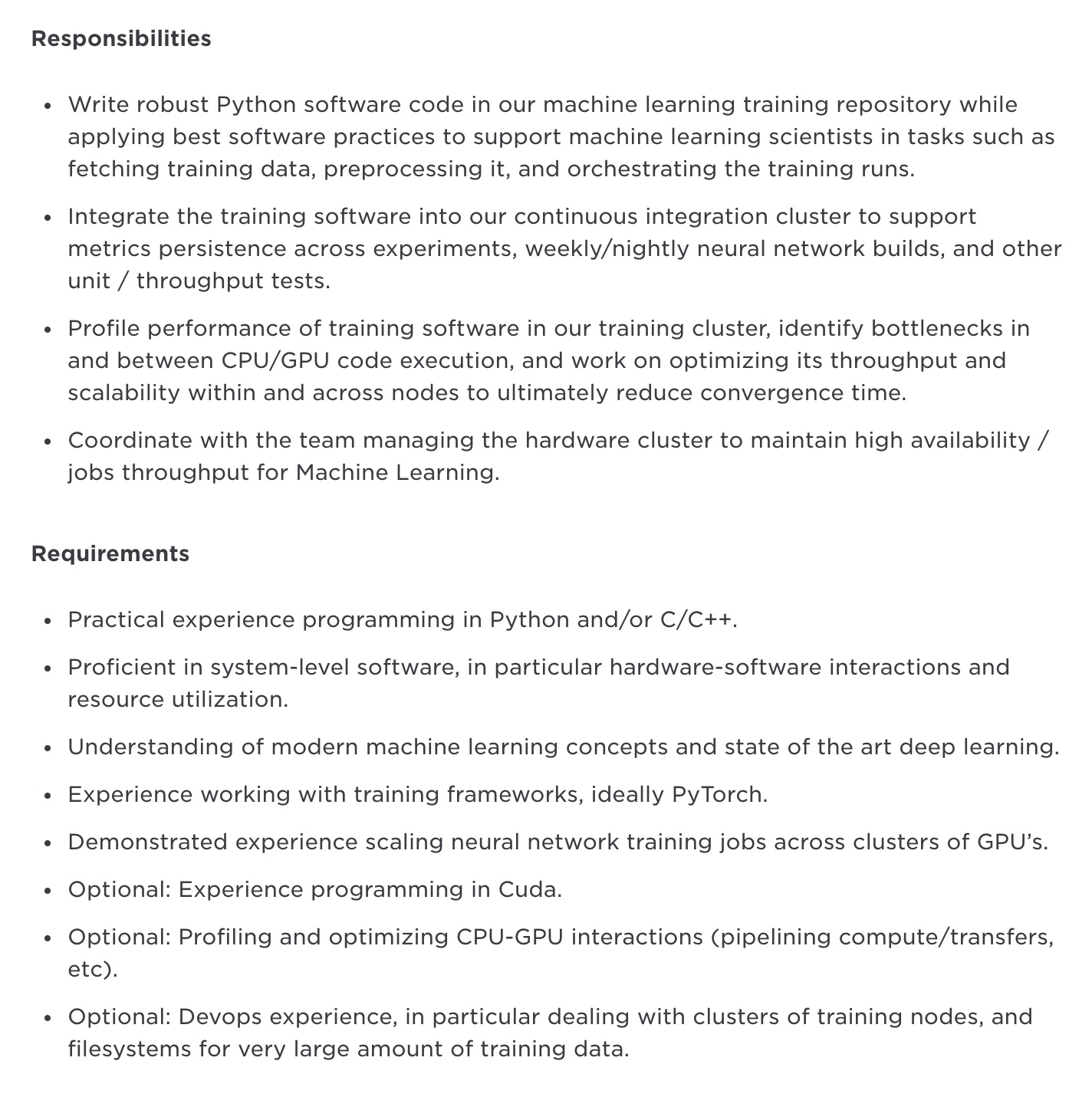 Software-Engineer-Deep-Learning-infrastructure