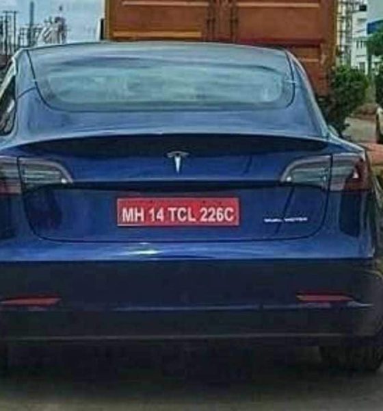 tesla tests model 3 in india