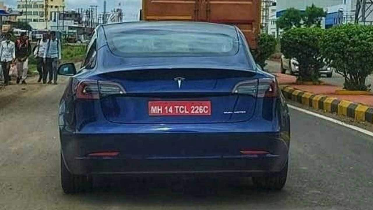 tesla tests model 3 in india