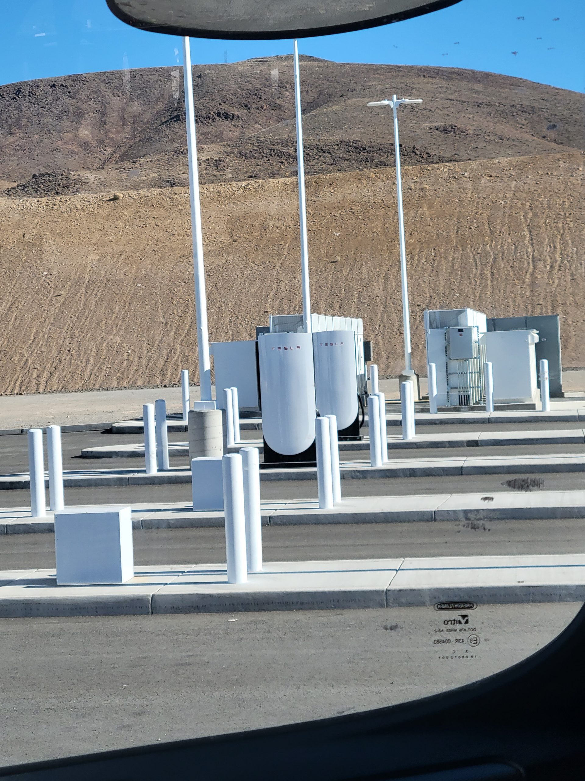tesla giga nevada images hint at potential mobile megacharger solution