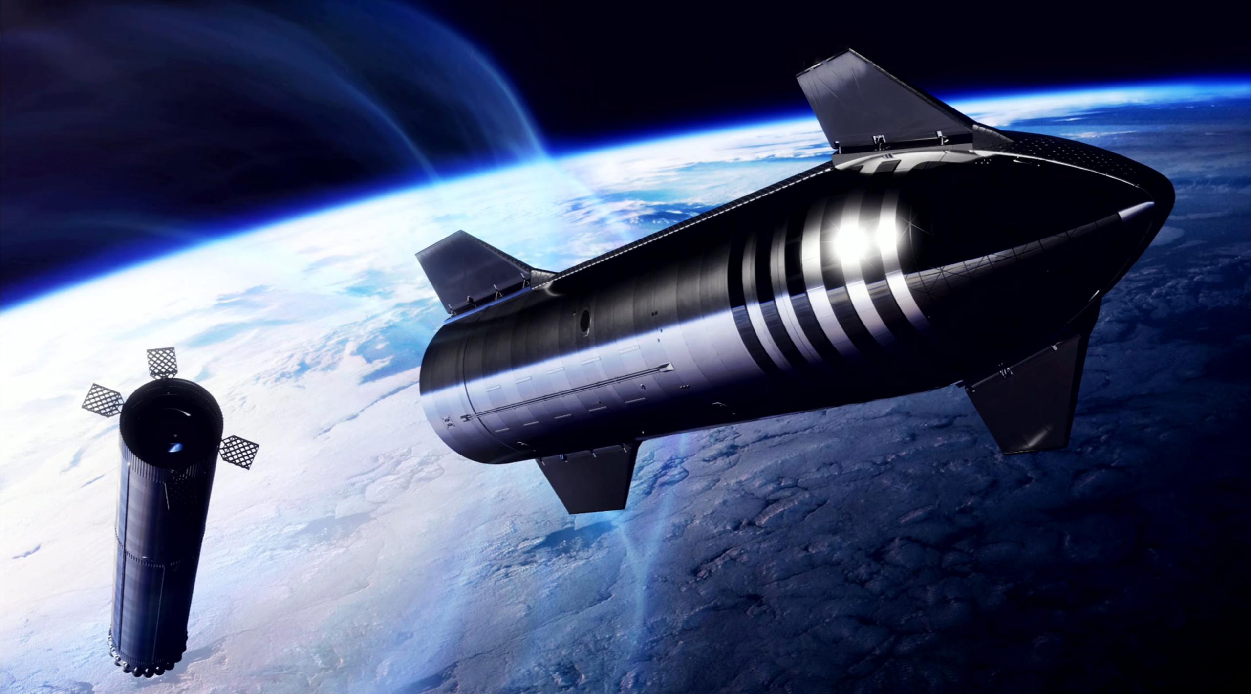 Starship update 2022 (SpaceX) Starship launch render 1 (c)