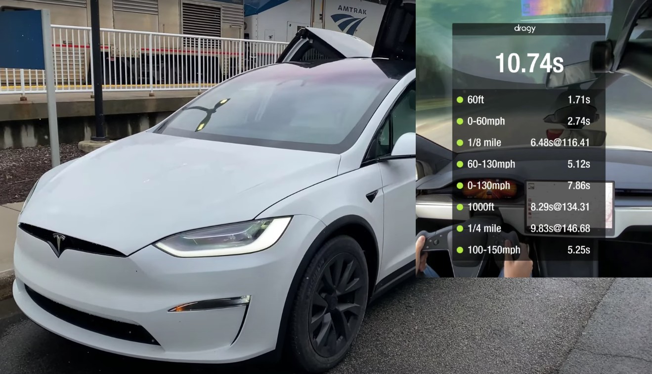 Tesla Model X Plaid Just Did A Quarter mile Test And It s Faster Than 