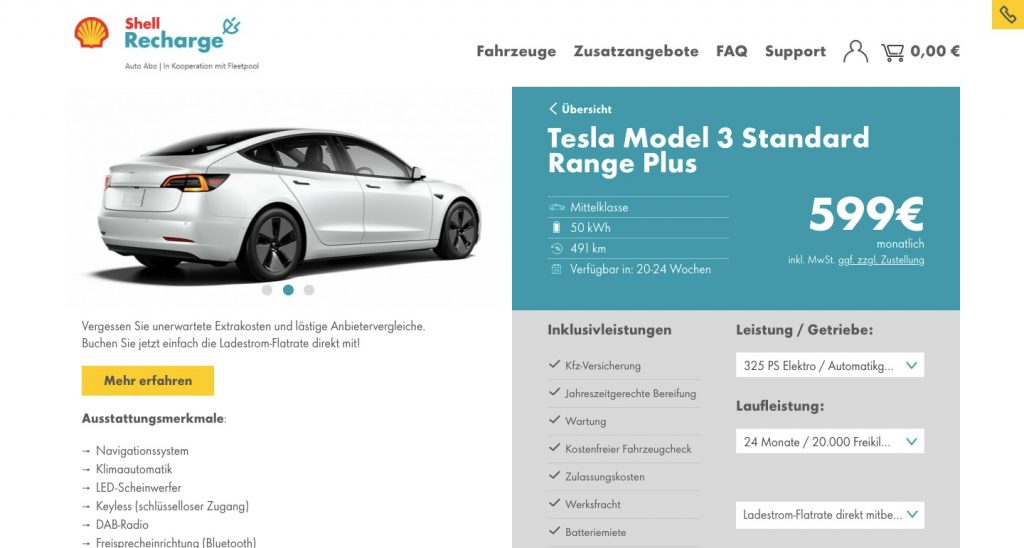 Shell on sale recharge tesla
