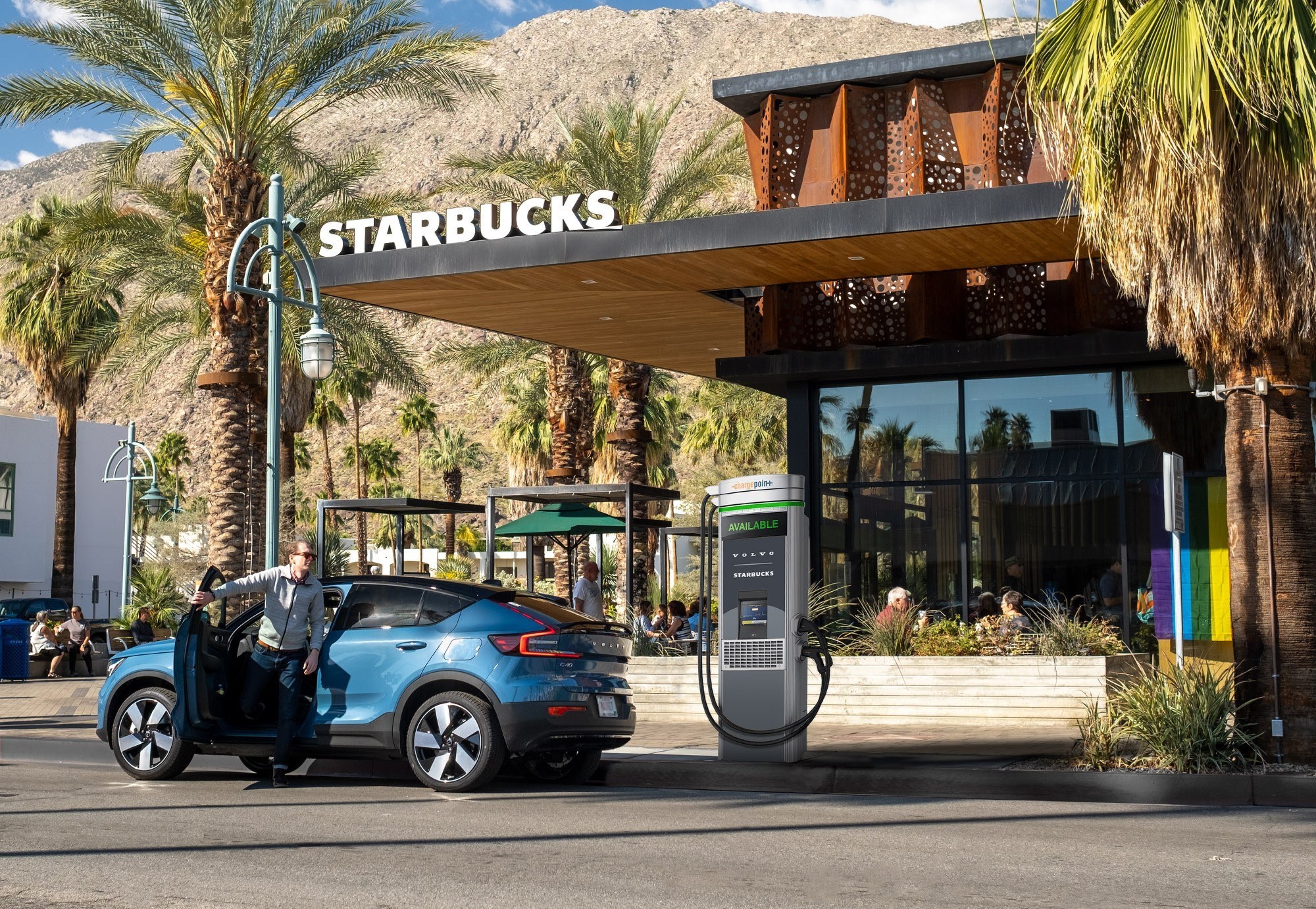 Volvo Teams With Starbucks To Install EV Charging Network At U S Locations