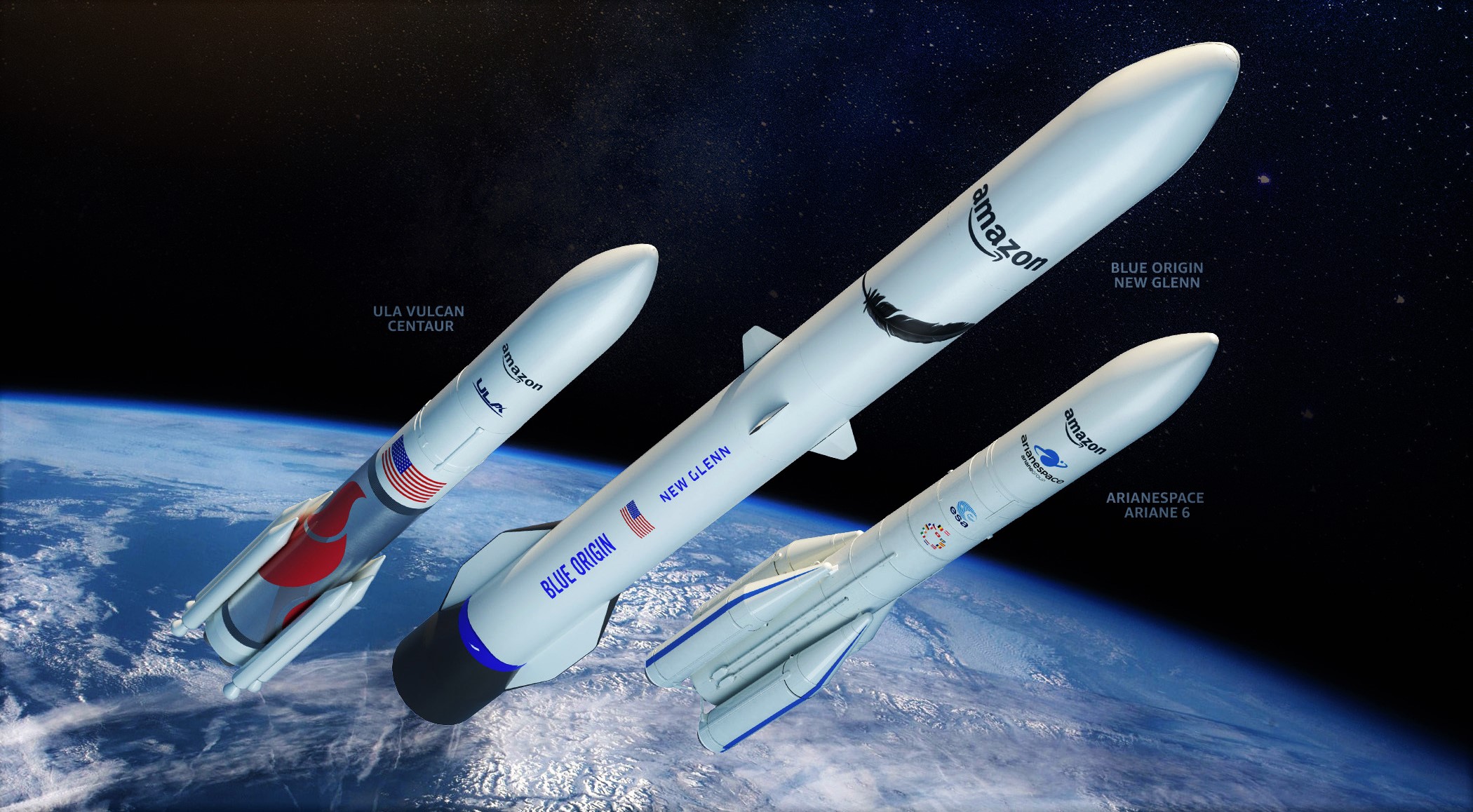 Amazon_Kuiper Ariane 6 Vulcan New Glenn edit