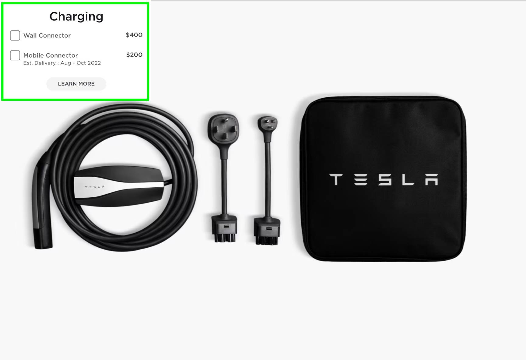 Tesla mobile charger now available for purchase with vehicle orders