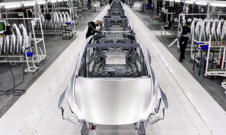 tesla model y production giga texas