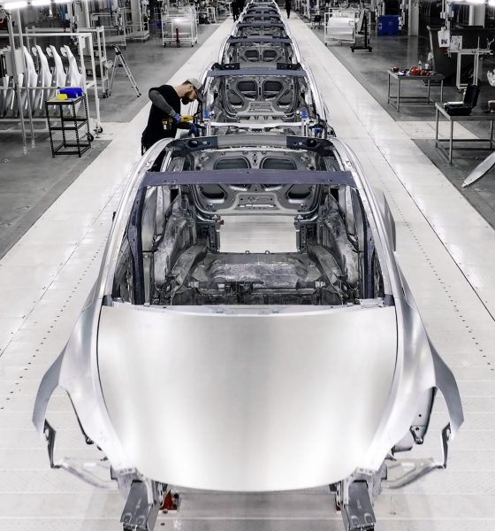 tesla model y production giga texas