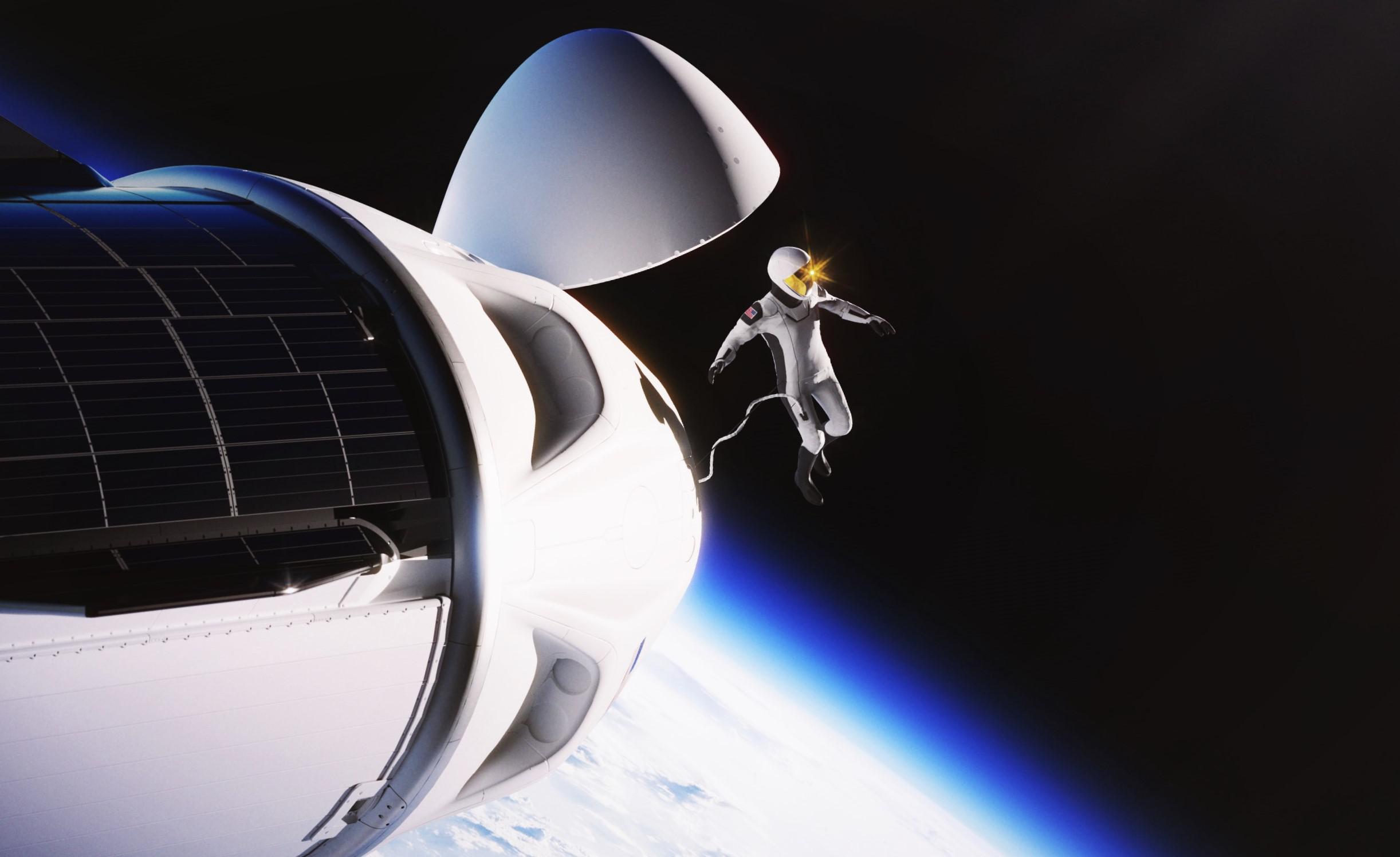 Polaris Dawn Crew Dragon render (SpaceX) EVA suit 1 crop 2 (c)