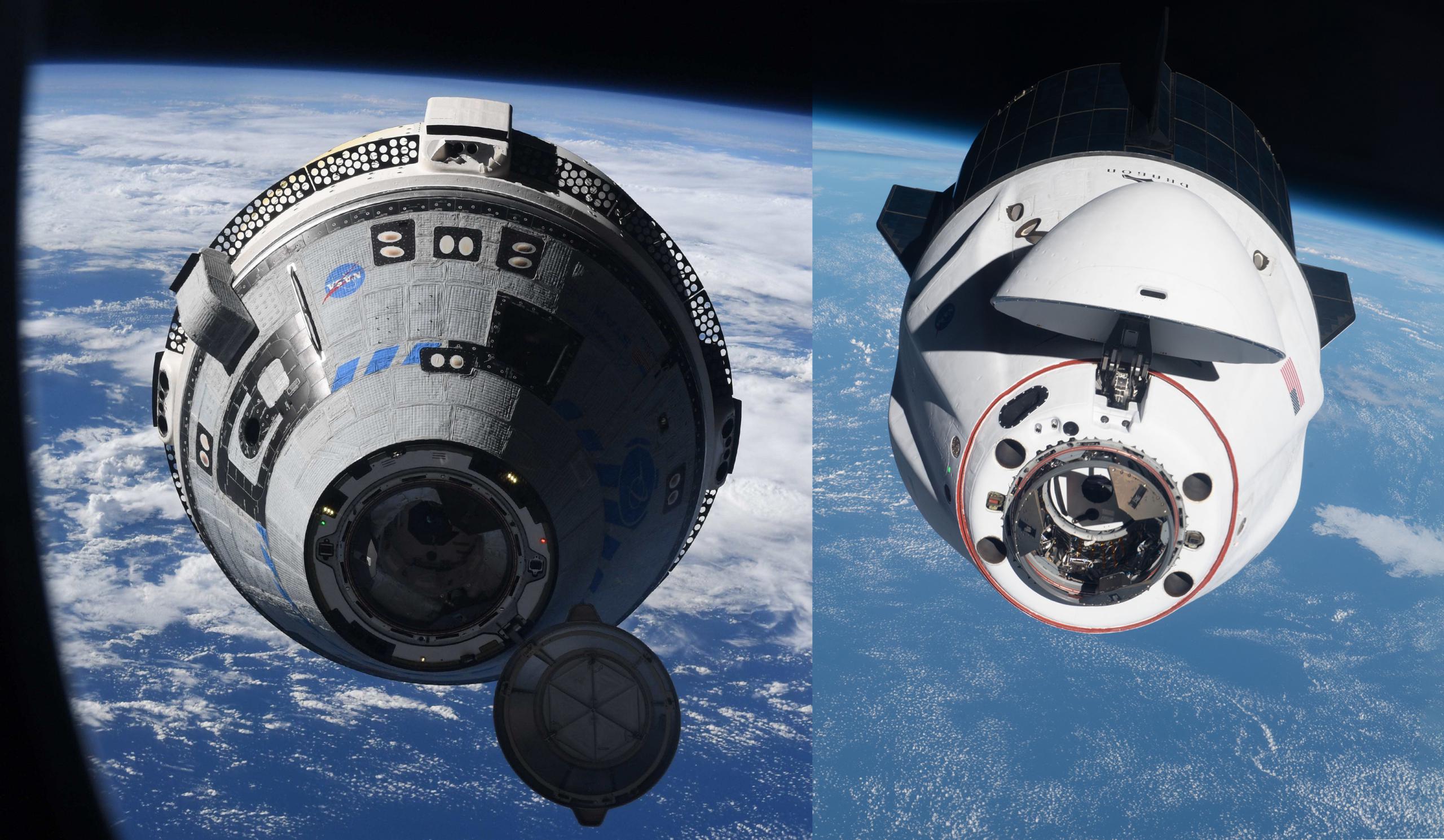 Starliner OFT2 ISS arrival 052022 (Samantha Cristoforetti – ESA) Dragon Crew-2 arrival 3 (c)