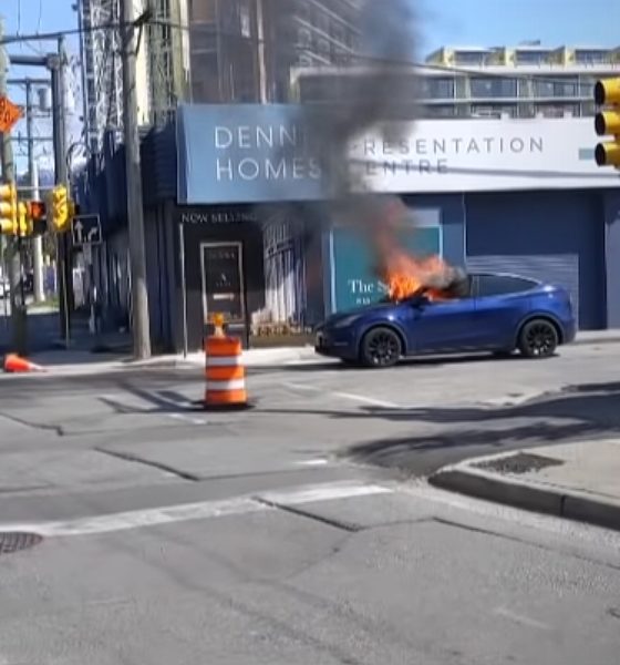 tesla fire