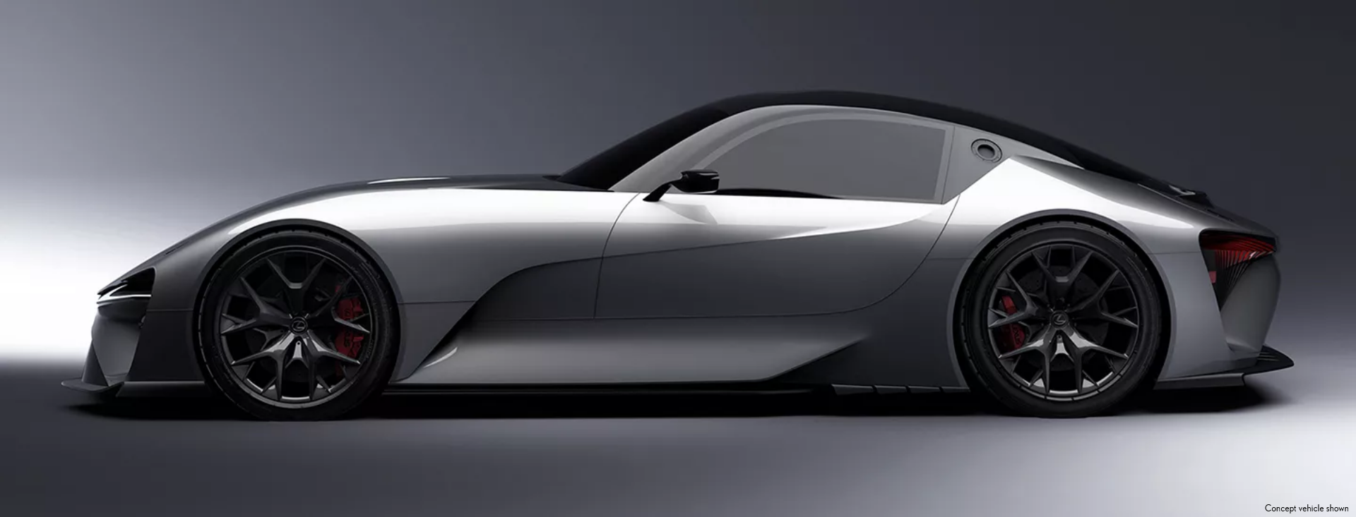 Electrified Lexus Coupe Side Profile
