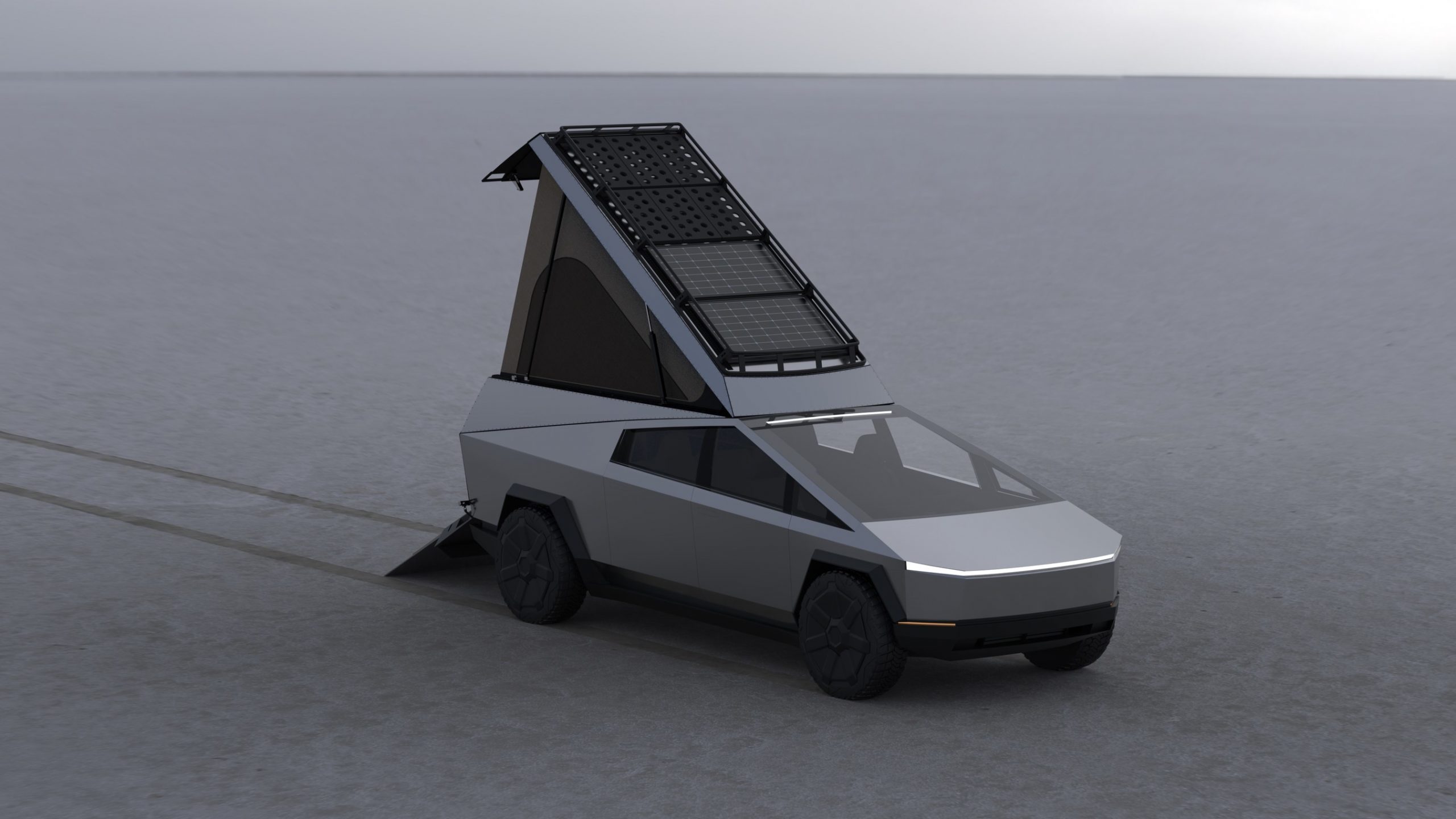 Tesla Cybertruck gets another crazy camping mod perfect for the outdoors