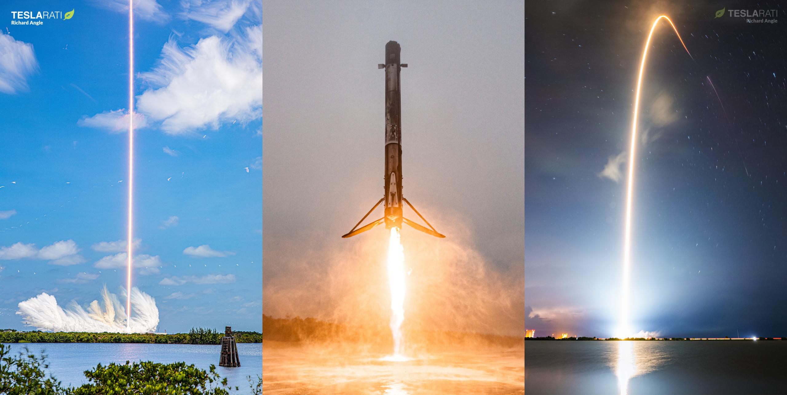 SpaceX wystrzelił trzy rakiety Falcon 9 w 36 godzin