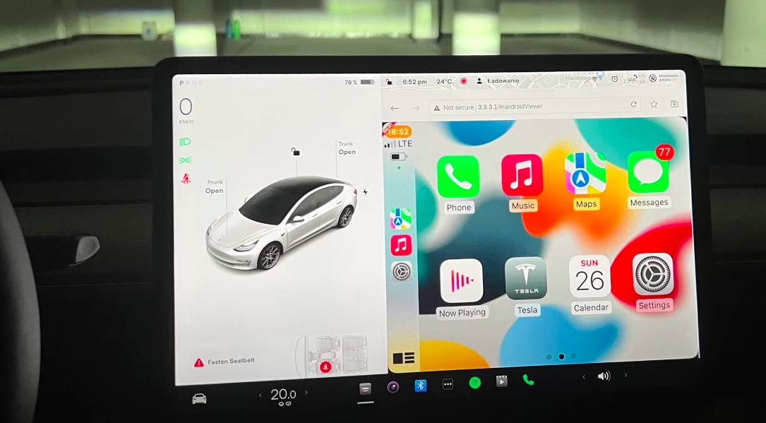 Apple carplay tesla model cheap s