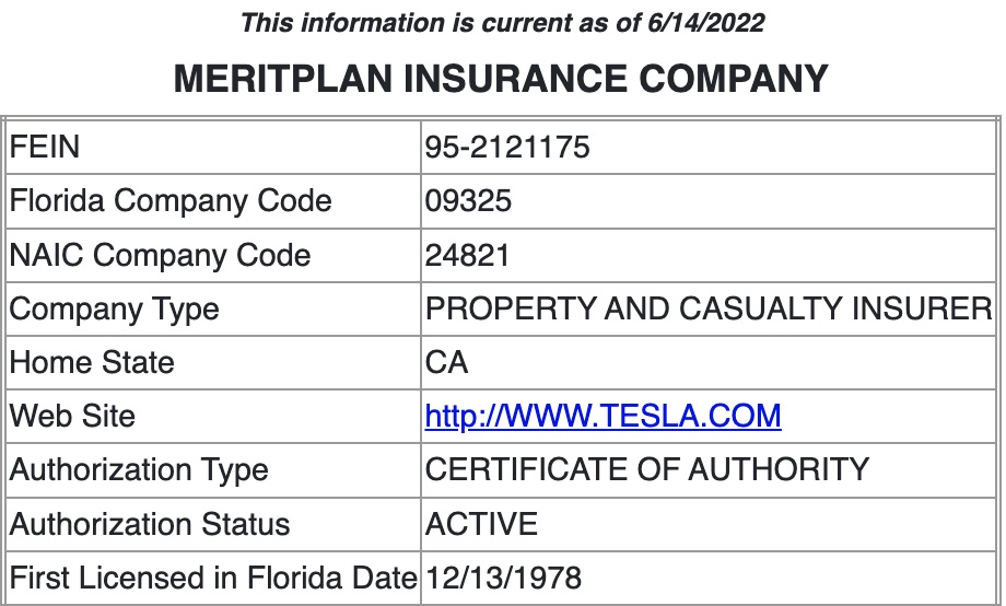 Tesla Insurance will reach New Jersey and Florida